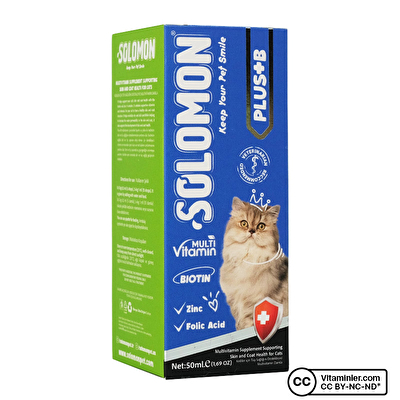 Solomon Plus + B For Cats Damla 50 mL