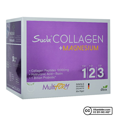 Suda Collagen Multiform Magnesium 15 Gr x 30 Saşe