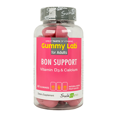 Suda Gummy Lab Bon Support 60 Çiğnenebilir Form