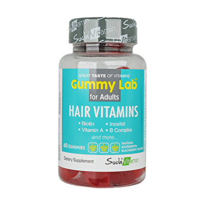 Suda Gummy Lab Hair Vitamins 60 Çiğnenebilir Form
