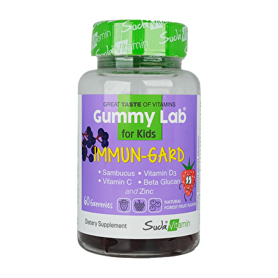 Suda Gummy Lab Immun-Gard For Kids 60 Çiğnenebilir Form