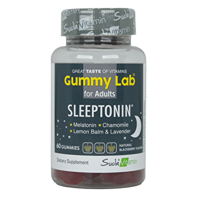 Suda Gummy Lab Sleeptonin 3 Mg 60 Çiğnenebilir Form 