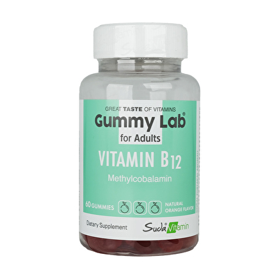 Suda Gummy Lab Vitamin B12 60 Çiğnenebilir Form