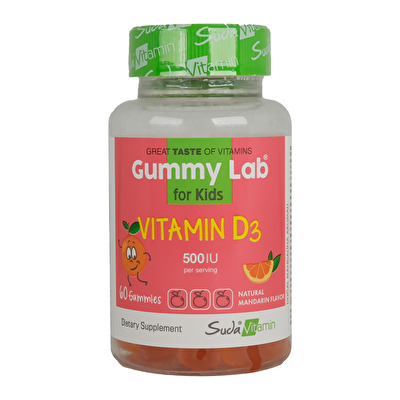 Suda Gummy Lab Vitamin D3 For Kids 60 Çiğnenebilir Form