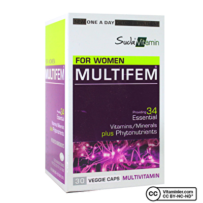 Suda Vitamin Multifem Multivitamin 30 Kapsül