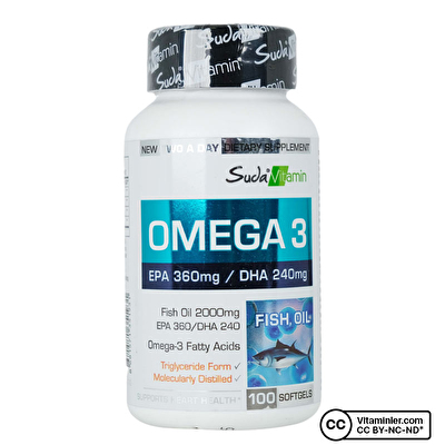 Suda Vitamin Omega 3 Balık Yağı 100 Kapsül