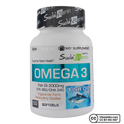 Suda Vitamin Omega 3 Balık Yağı 50 Kapsül