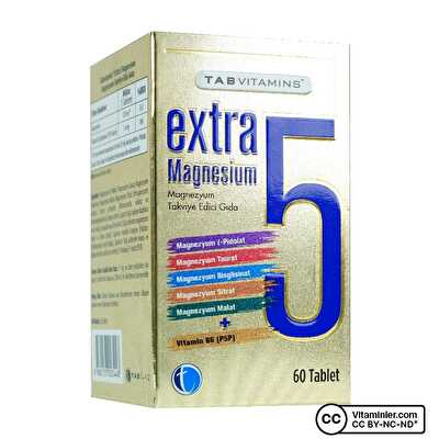 TabVitamins Extra 5 Magnezyum 60 Tablet
