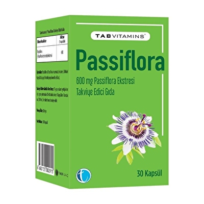 TabVitamins Passiflora 30 Kapsül
