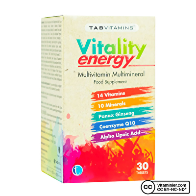 TabVitamins Vitality Energy 30 Tablet