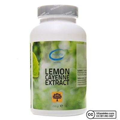 The Lifeco Lemon Cayenne Extract 250 Gr