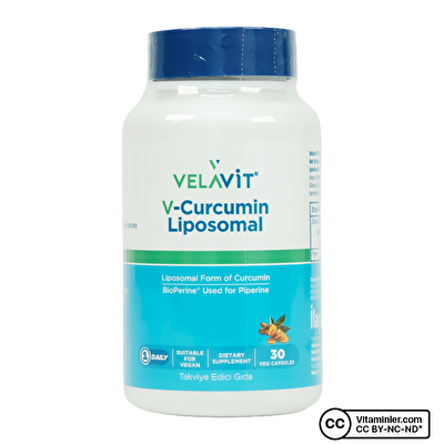 Velavit V-Curcumin Liposomal 30 Kapsül