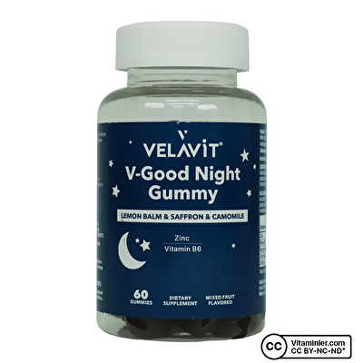 Velavit V-Good Night Gummy 60 Çiğnenebilir Form