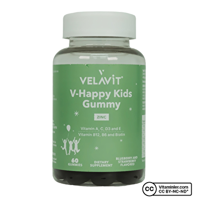 Velavit V-Happy Kids Gummy 60 Çiğnenebilir Form