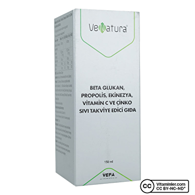 Venatura Beta Glukan, Propolis, Ekinezya, Vitamin C ve Çinko 150 mL
