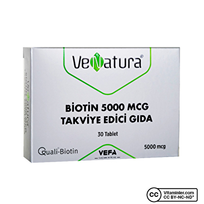 Venatura Biotin 5000 Mcg 30 Tablet