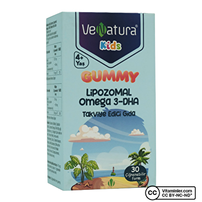 Venatura Kids Lipozomal Omega 3 30 Çiğnenebilir Form