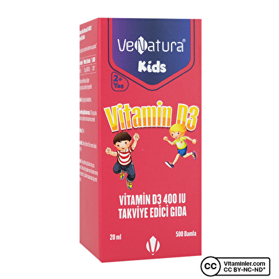 Venatura Kids Vitamin D3 400 IU 20 mL