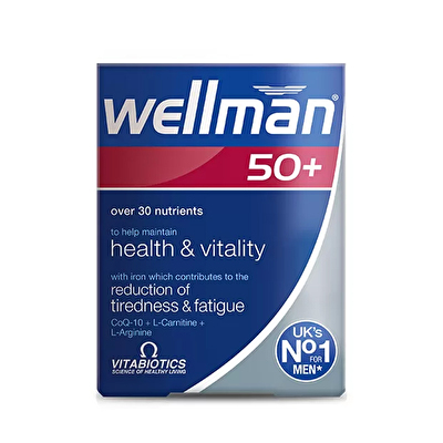 Vitabiotics Wellman 50 Plus 30 Tablet