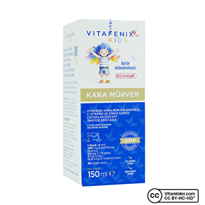 Vitafenix Kids Kara Mürver Ekstresi 150 mL