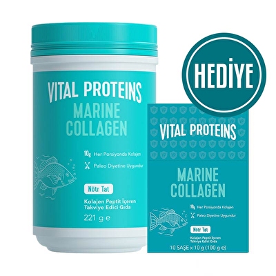 Vital Proteins Marine Collagen 221 Gr + 10 Saşe Hediyeli