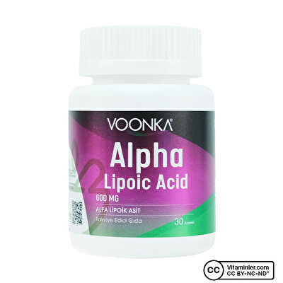 Voonka Alpha Lipoic Acid 600 Mg 30 Kapsül