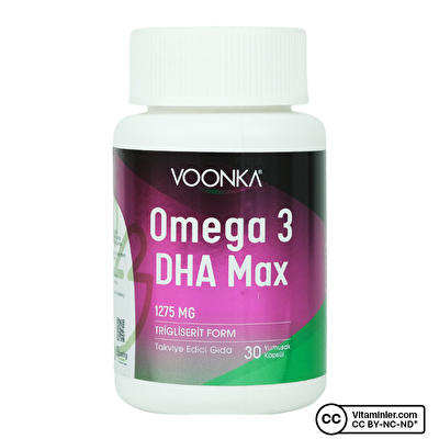 Voonka Omega 3 DHA Max 1275 Mg 30 Kapsül