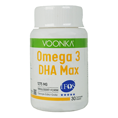 Voonka Omega 3 DHA Max 1275 Mg 30 Kapsül