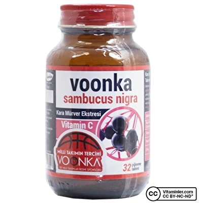 Voonka Sambucus Nigra 32 Çiğneme Tableti