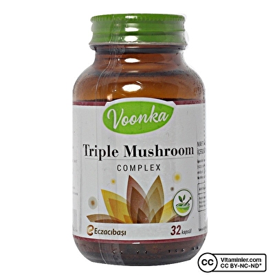 Voonka Triple Mushroom Complex 32 Kapsül