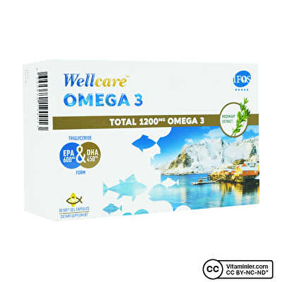 Wellcare 1200 Omega 3 30 Kapsül