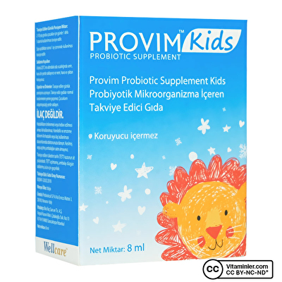 Wellcare Provim Kıds Probiyotik Damla 8 mL