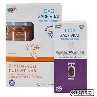 Zade Vital Zeytinyagli Kudret Nari 8 Cam Kavanoz Corek Otu Yagi 30 Kapsul Hediyeli Vitaminler