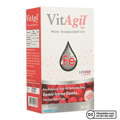 Allergo VitAgil Fer Demir Damla 30 mL - 1