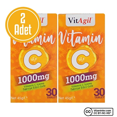 Allergo VitAgil Vitamin C 1000 Mg 30 Tablet 2 Adet - 1