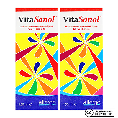 Allergo VitaSanol Multivitamin Surup 150 ml 2 Adet - 1