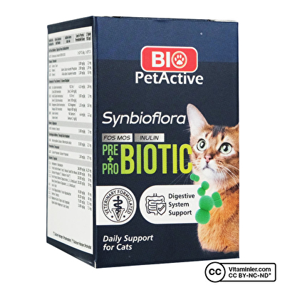 Bio PetActive Synbioflora Probiotic For Cats 60 Tablet - 1