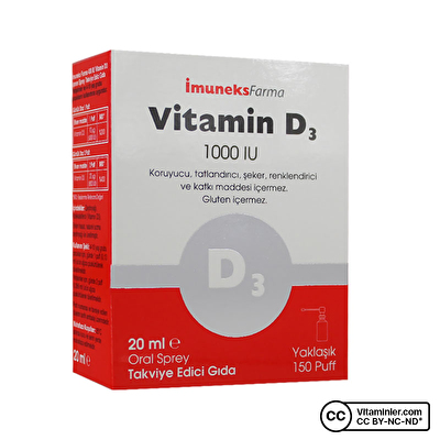 Imuneks Vitamin D3 1000 IU 20 mL Sprey -1