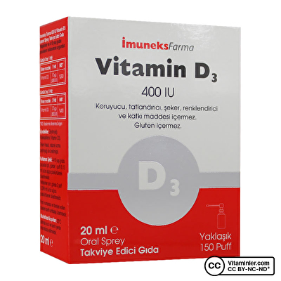 Imuneks Vitamin D3 400 IU 20 mL Sprey -1