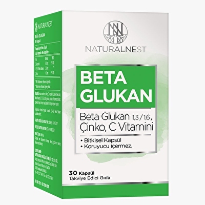 NaturalNest Beta Glukan 30 Kapsül -1