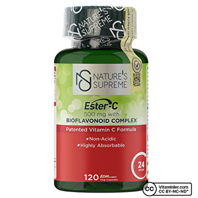 Nature's Supreme Ester-C 500 Mg C Vitamini 120 Kapsül - 1
