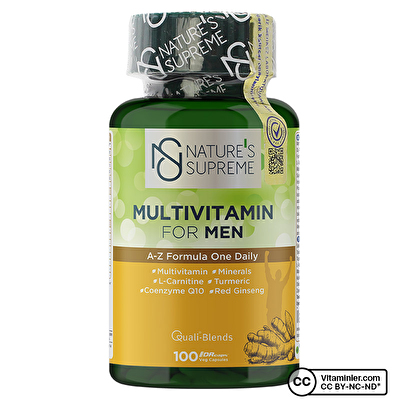 Nature's Supreme Multivitamin for Men 100 Kapsül - 1