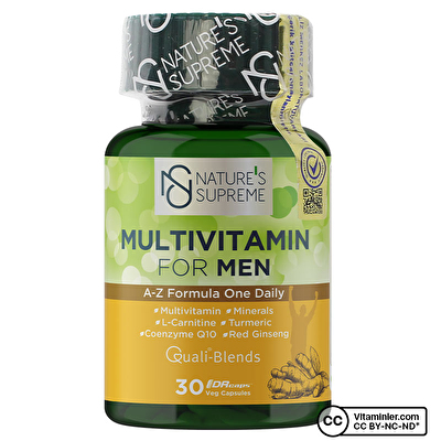 Nature's Supreme Multivitamin for Men 30 Kapsül -1