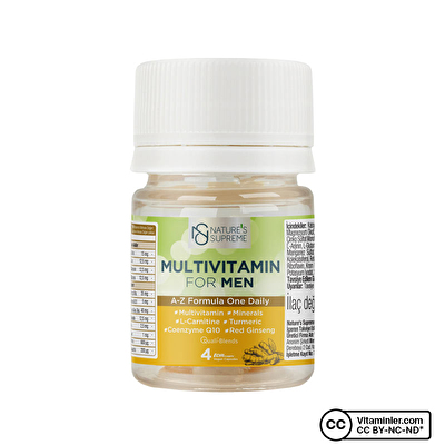 Nature's Supreme Multivitamin for Men 4 Kapsül - 1
