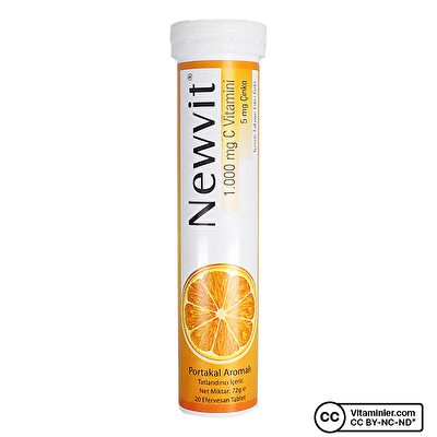 Newvit Vitamin C 1000 Mg + Çinko 20 Efervesan Tablet -1
