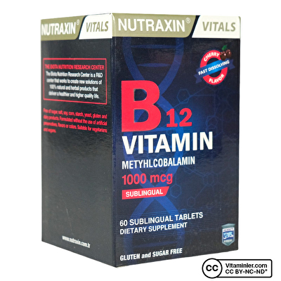 Nutraxin B12 Vitamini 1000 Mcg 60 Tablet - 1
