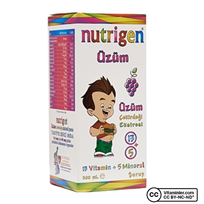Nutrigen Üzüm Çekirdeği Ekstresi Multivitamin Şurup 200 mL - 1