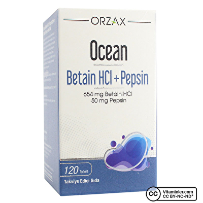 Ocean Betain HCI + Pepsin 120 Tablet - 1