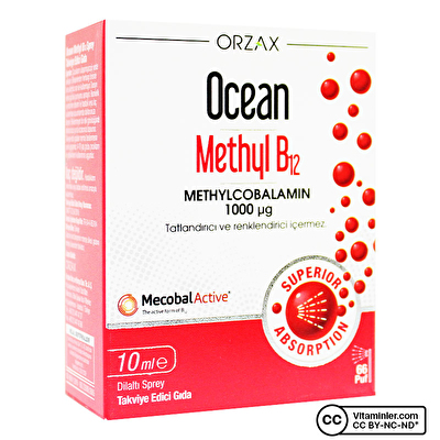 Ocean Methyl B12 1000 Mcg 10 mL Sprey - 1