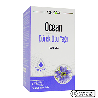 Ocean Çörek Otu Yağı 1000 Mg 60 Kapsül -1